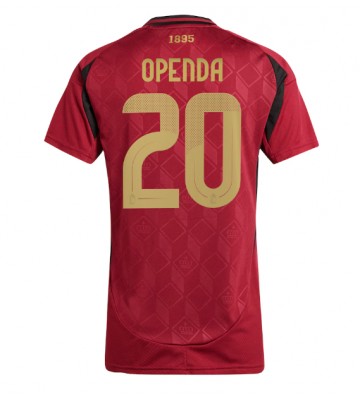 Belgien Lois Openda #20 Hemmatröja Kvinnor EM 2024 Kortärmad